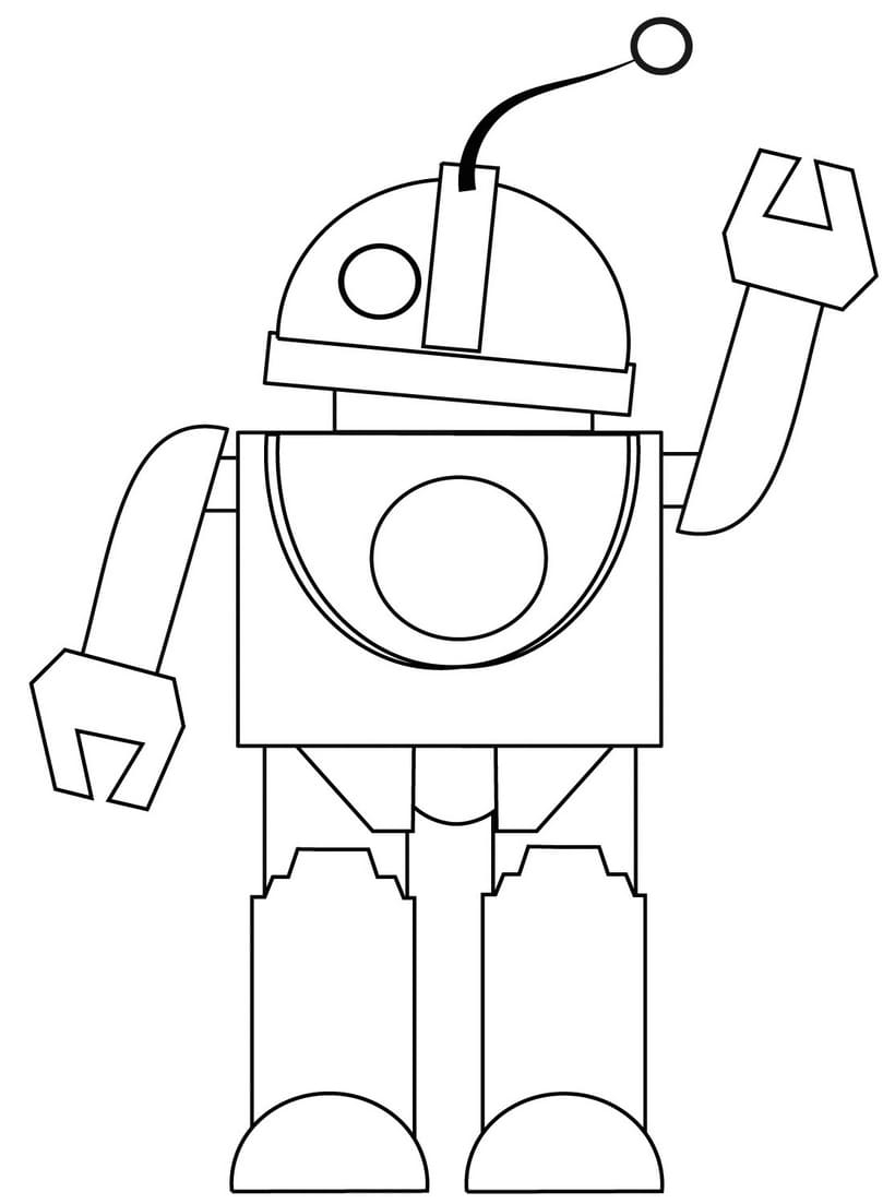 Как нарисовать легкого робота