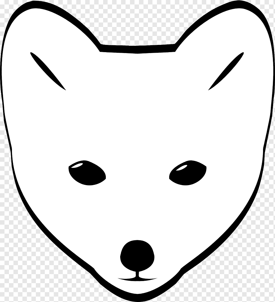 Раскраска Голова лисы