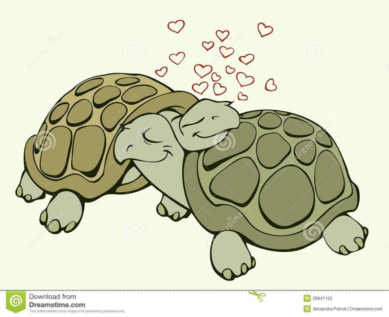 Иллюстрации черепахи с черепашонком