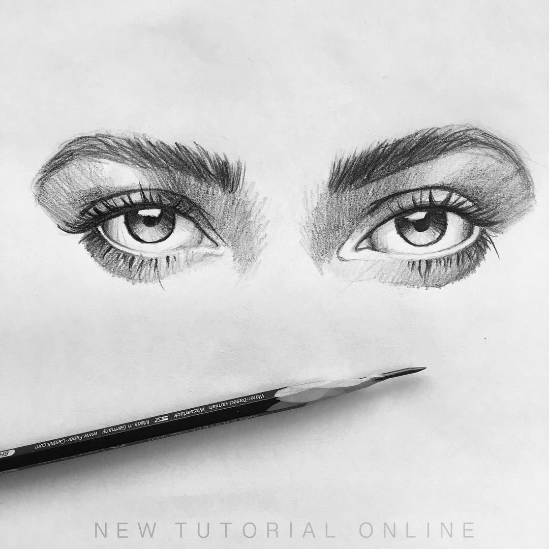 Рисунок глаза карандашом реалистично
