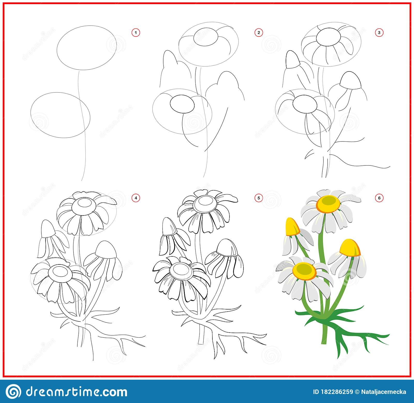 Букет цветов нарисовать для детей пошаговое