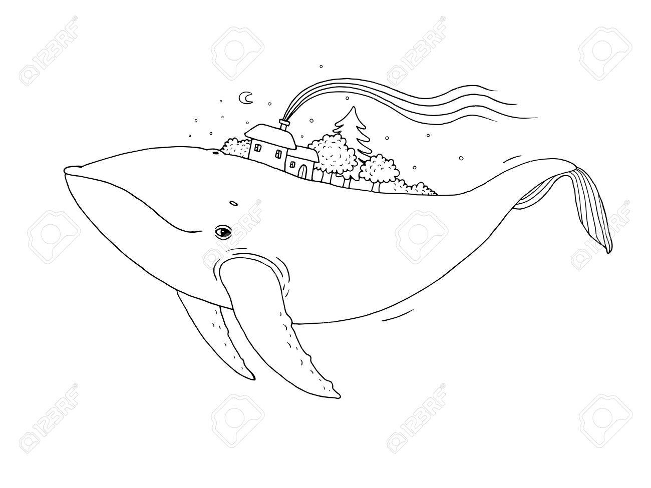 Чудо юдо рыба кит раскраска