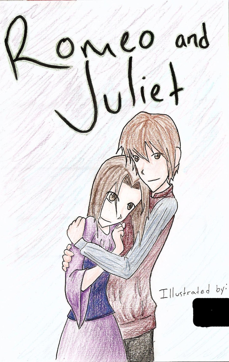 Ромео и Джульетта рисунок легкий