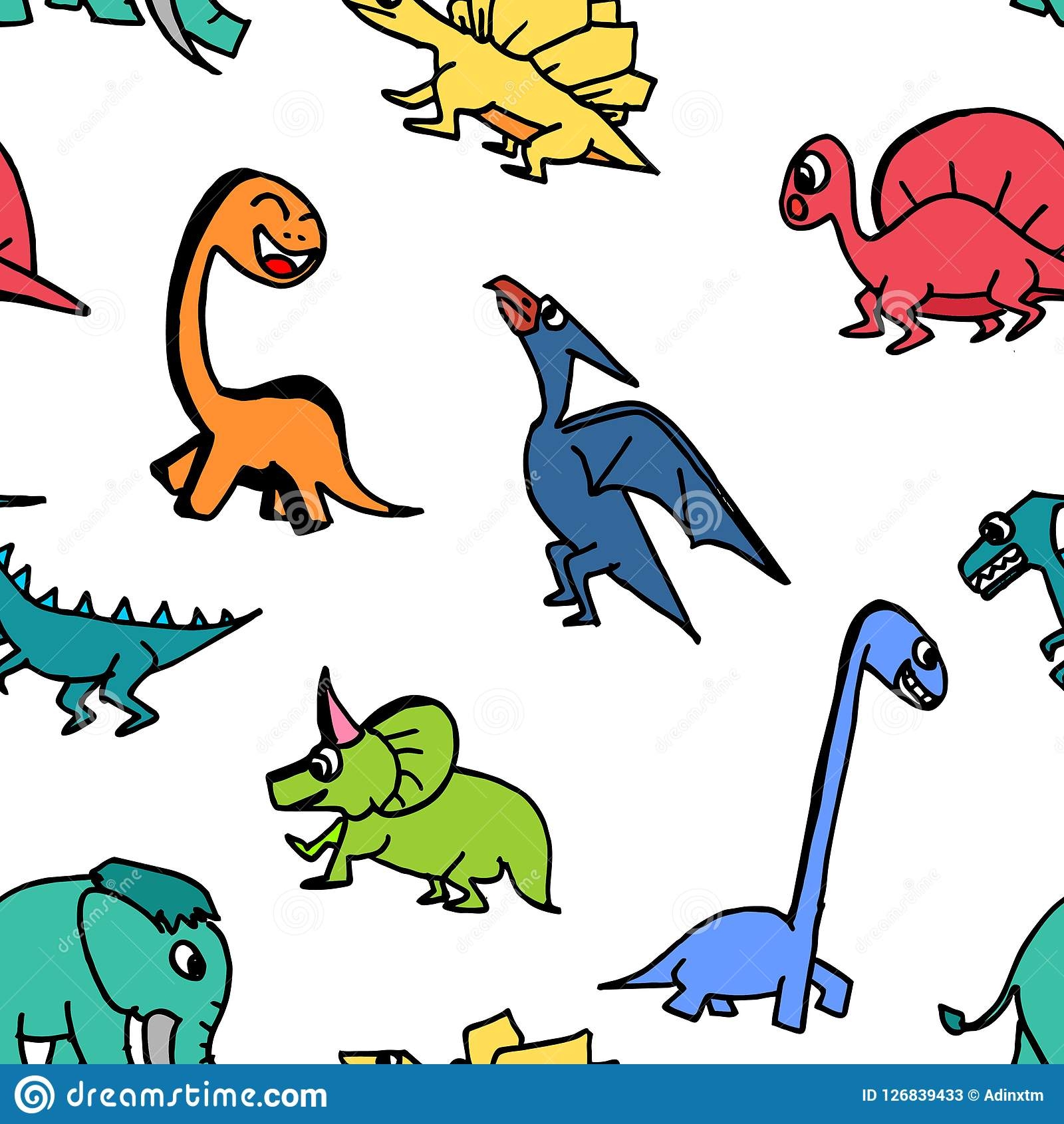 Срисовывать динозавра синего