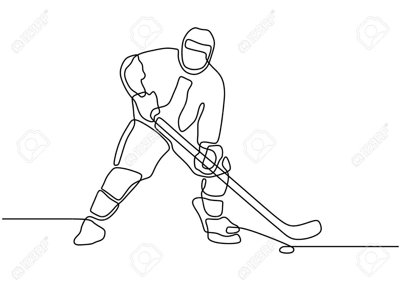 Хоккей Минимализм рисунок