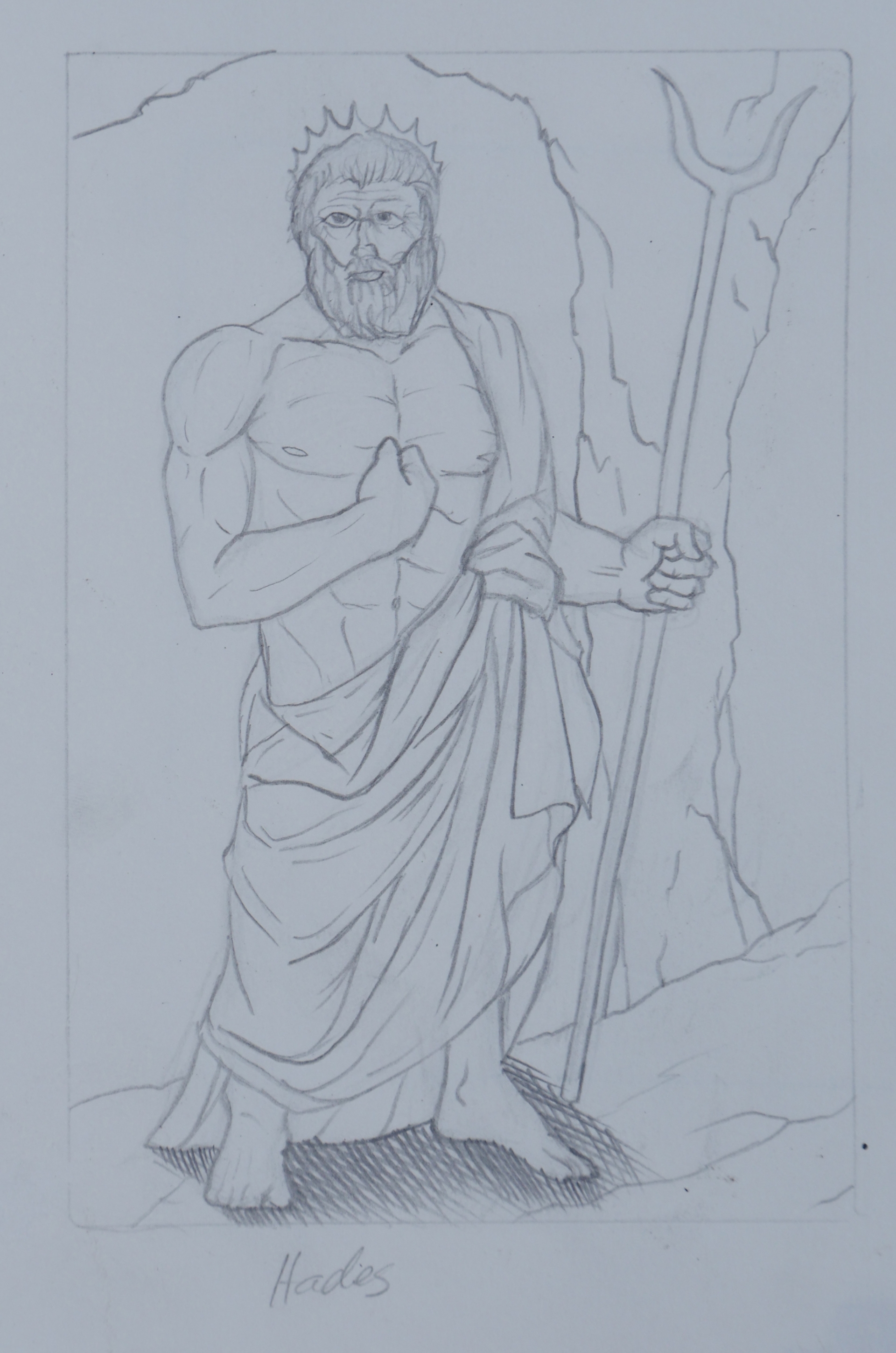 Как нарисовать Зевса (Zeus) поэтапно
