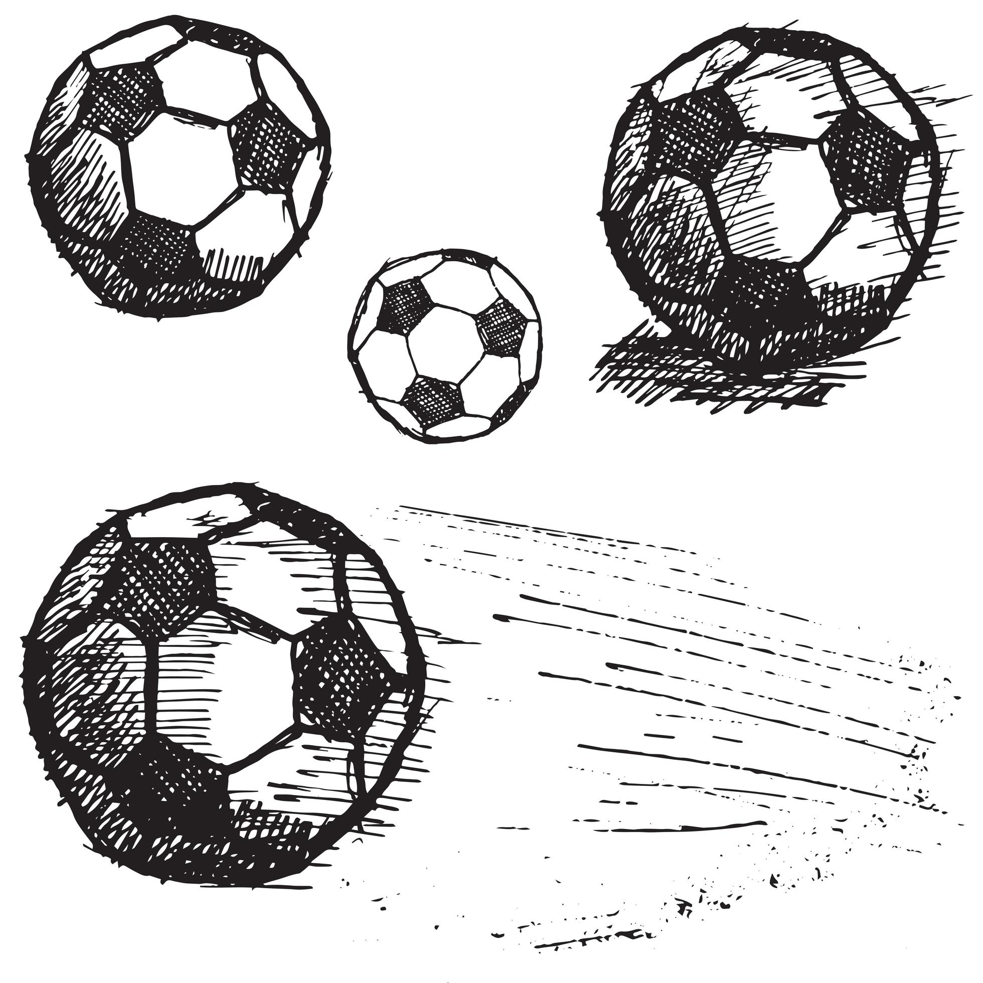Футбольный мяч эскиз