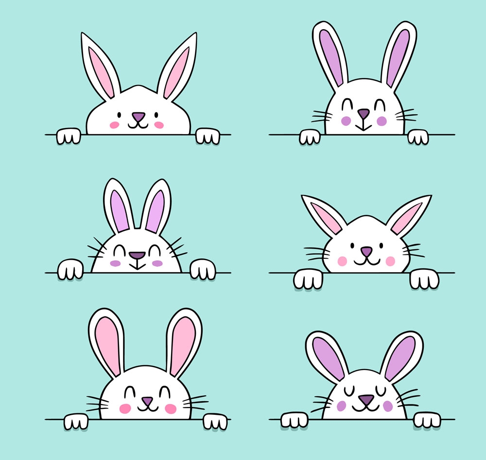 Пасхальный кролик рисунок поэтапно