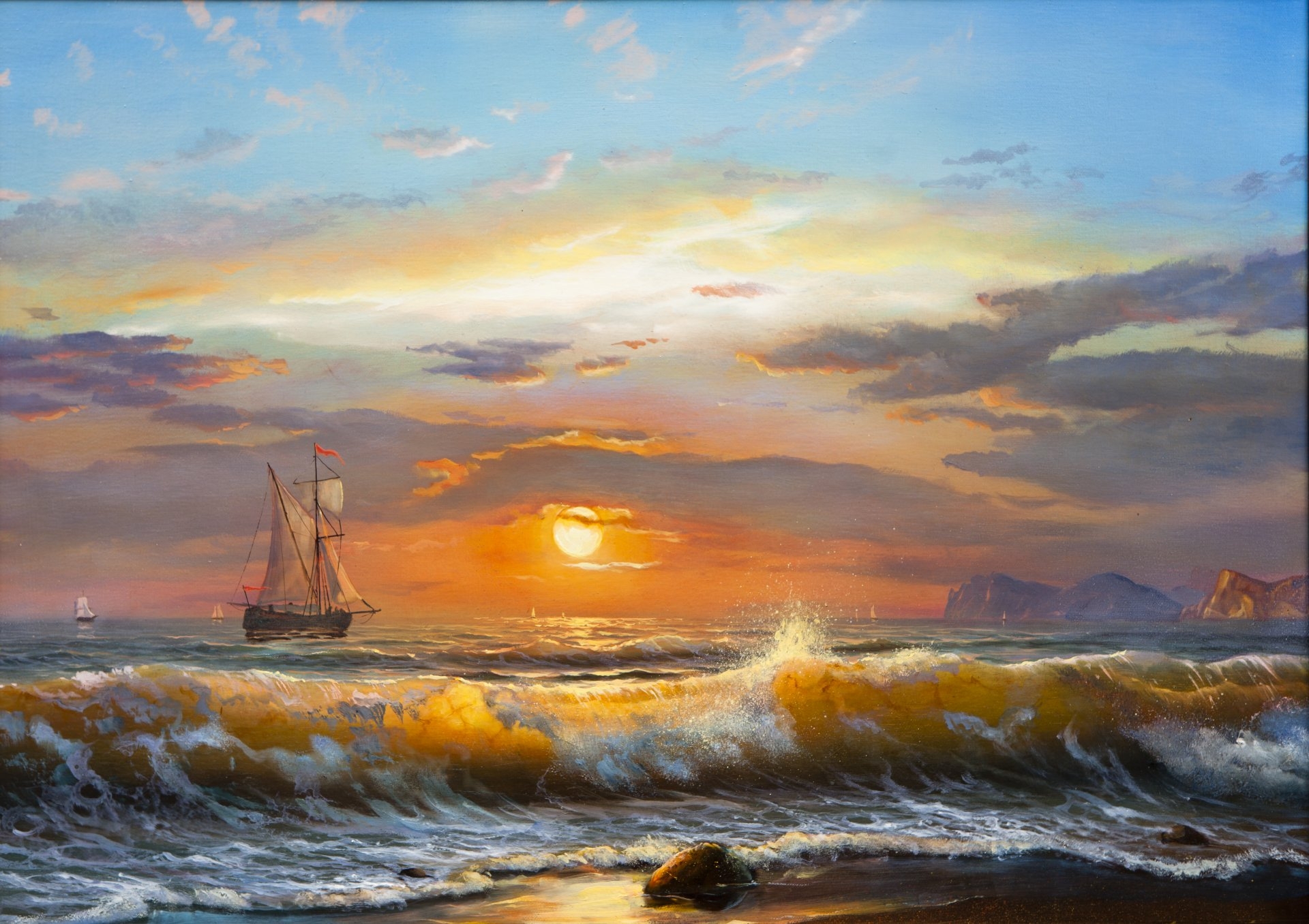 Картины морские пейзажи в живописи - 60 фото