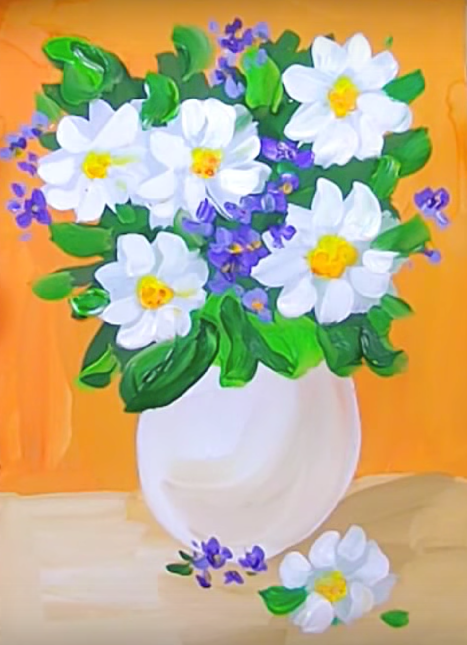 Как нарисовать вазу с цветами | DRAWINGFORALL.RU