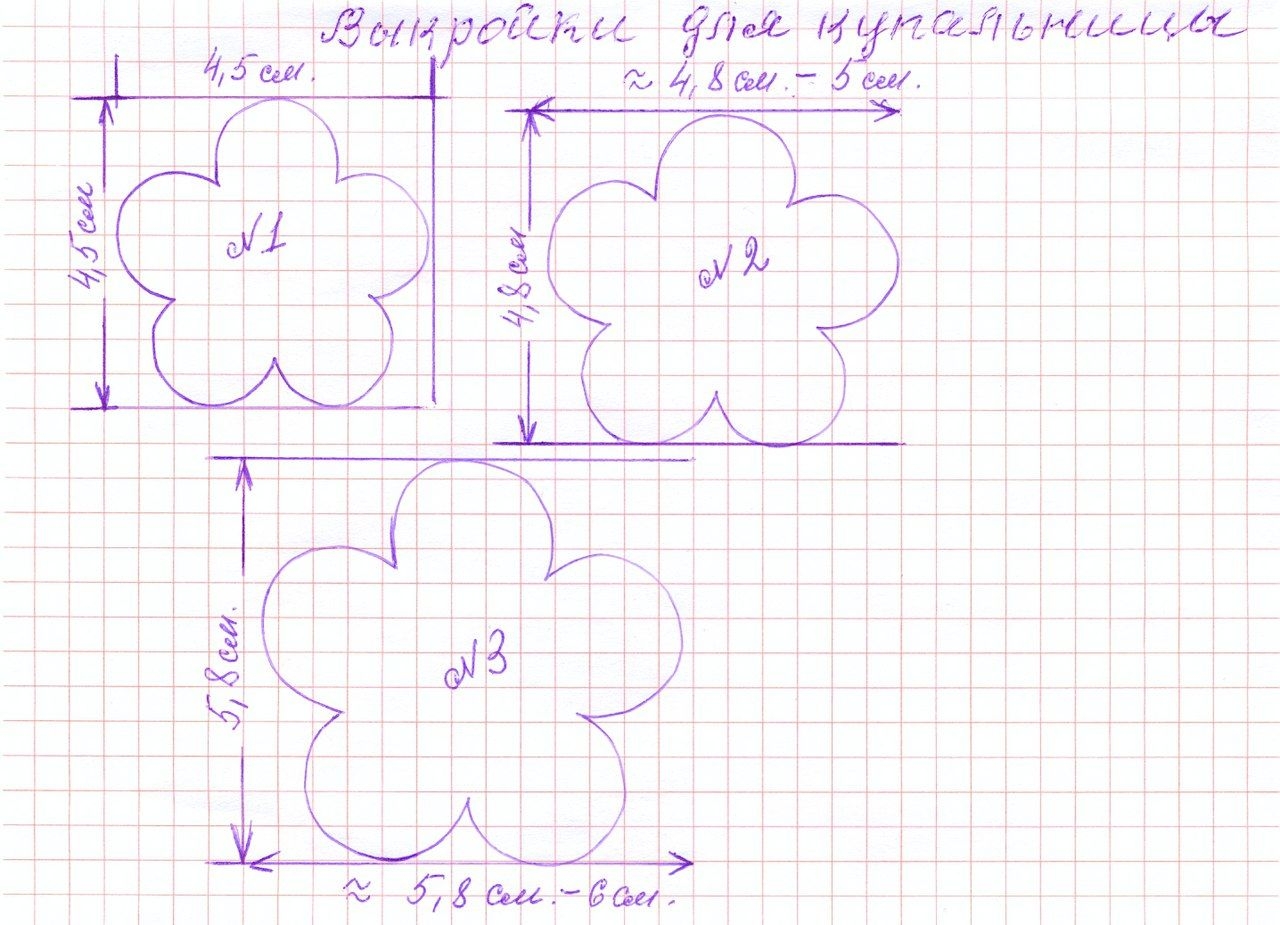 Цветы сакуры из фоамирана своими руками схемы шаблоны