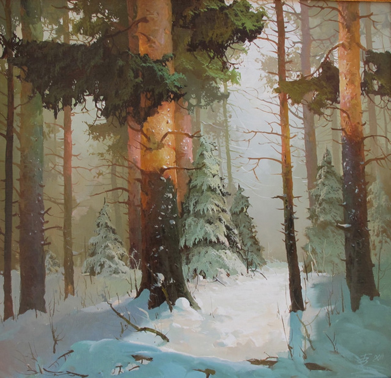 Виктор Быков зимний лес
