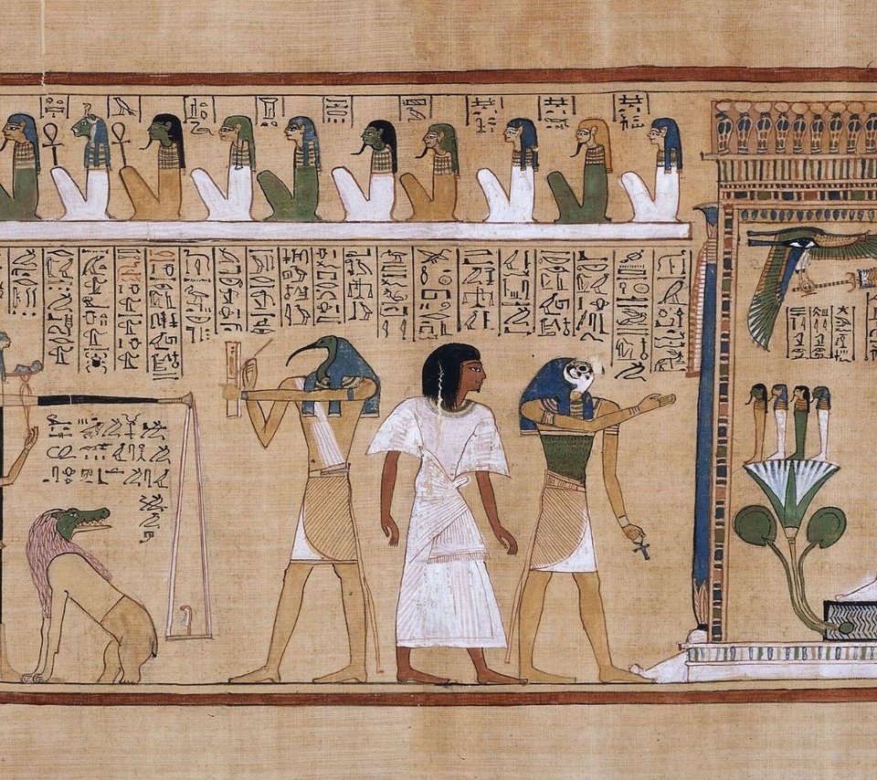 Фрески древнего Египта поклонение Богу Осирису
