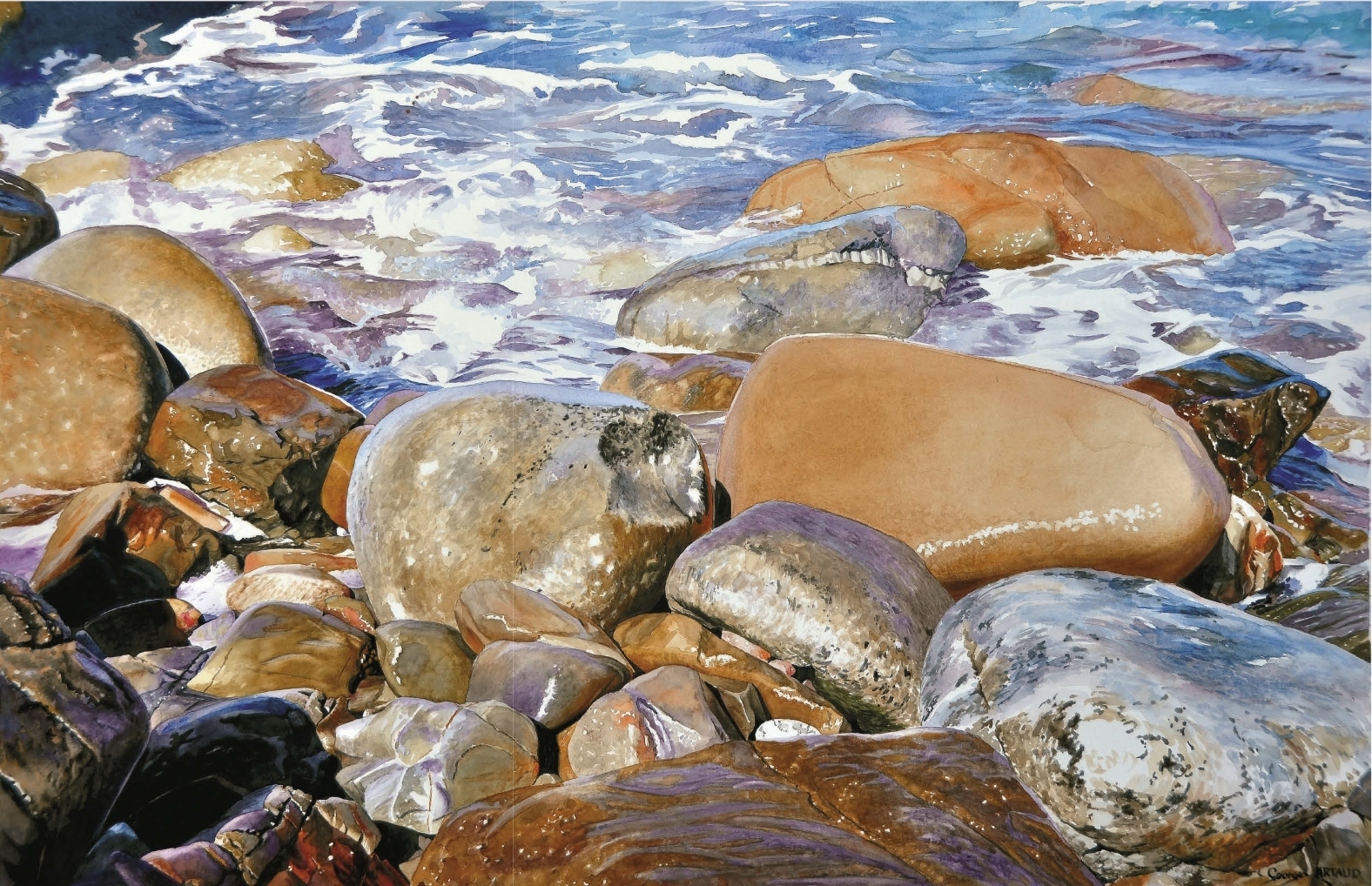 Искусство камней море