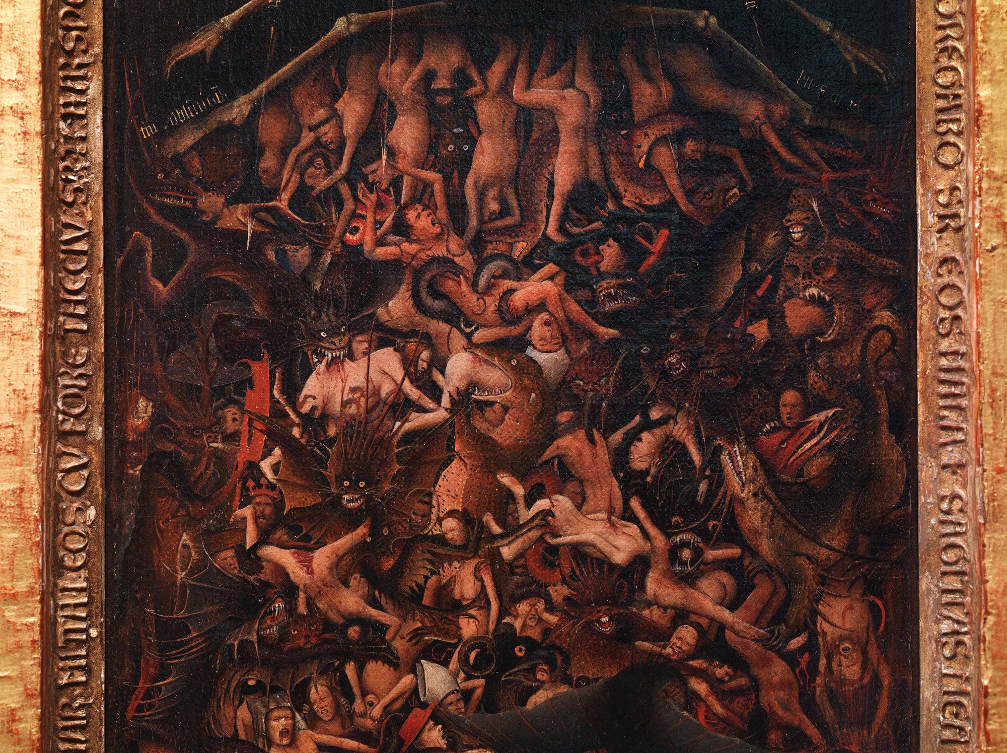 Кровь возрождения. Картина ад Ганса Мемлинга. Ван Эйк страшный суд. Ганс Мемлинг мучение грешников в аду.