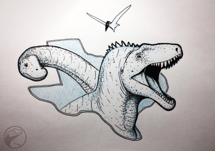 Рисунки динозавров для срисовки легкие и красивые