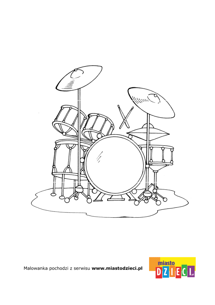 Рисунок барабан карандашом для детей