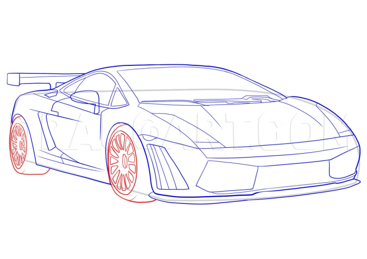Ламборджини рисунок для детей