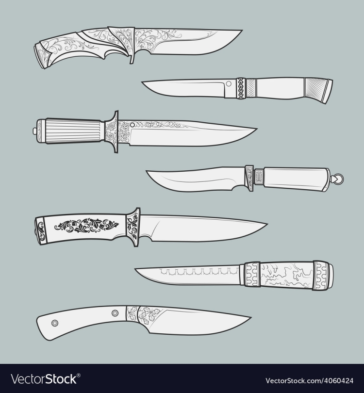 Все рисунки все ножи - 80 фото